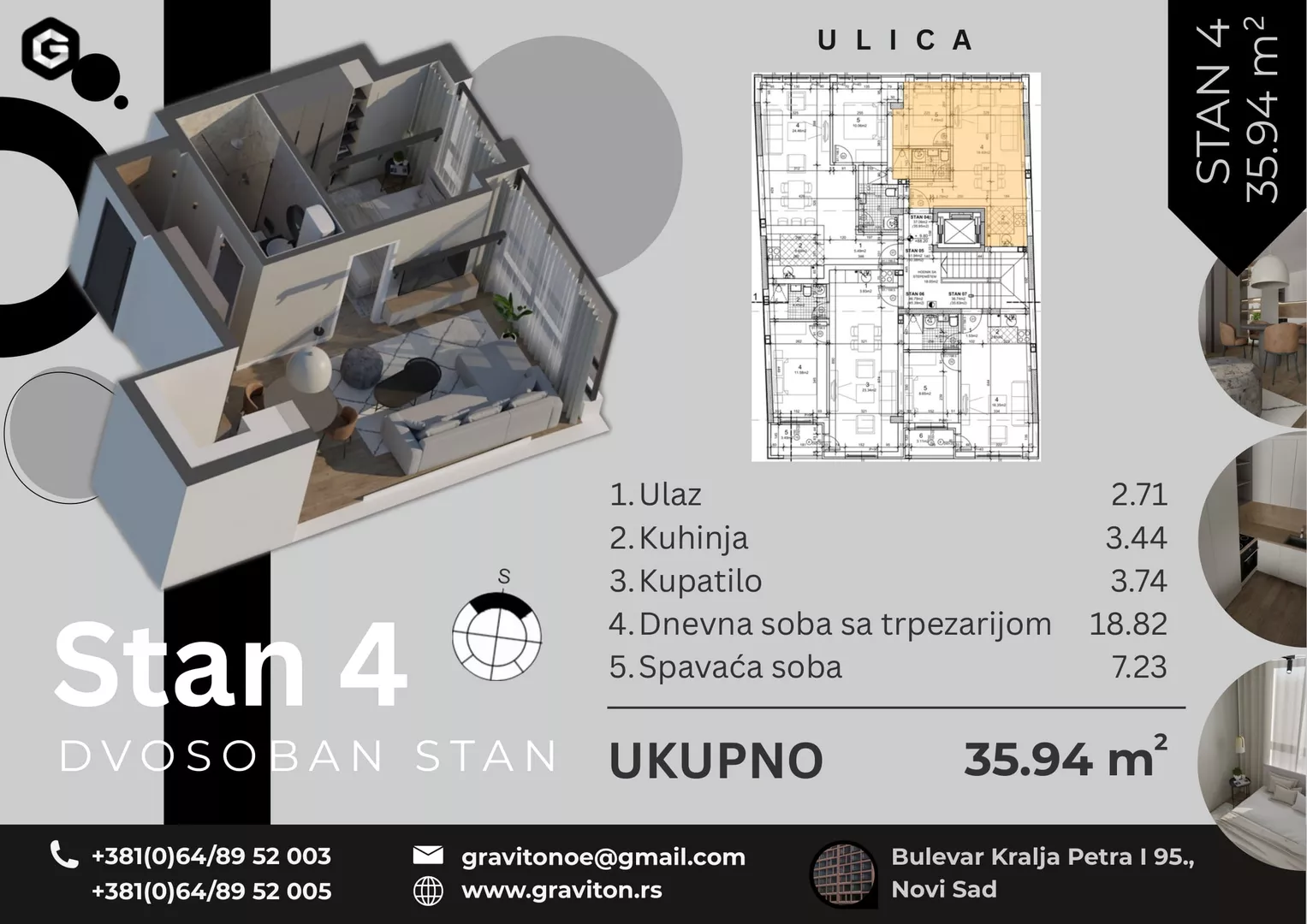Dvosoban stan | 4zida