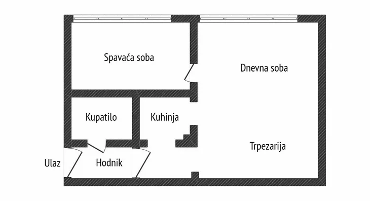 Jednoiposoban stan | 4zida