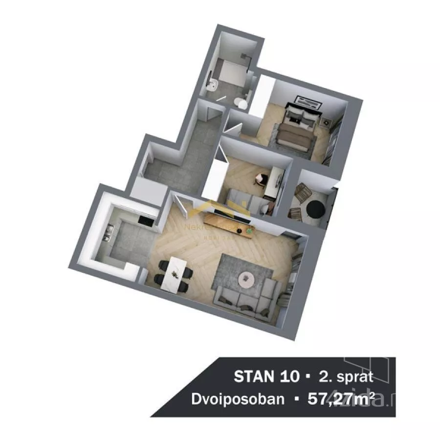 Trosoban stan | 4zida