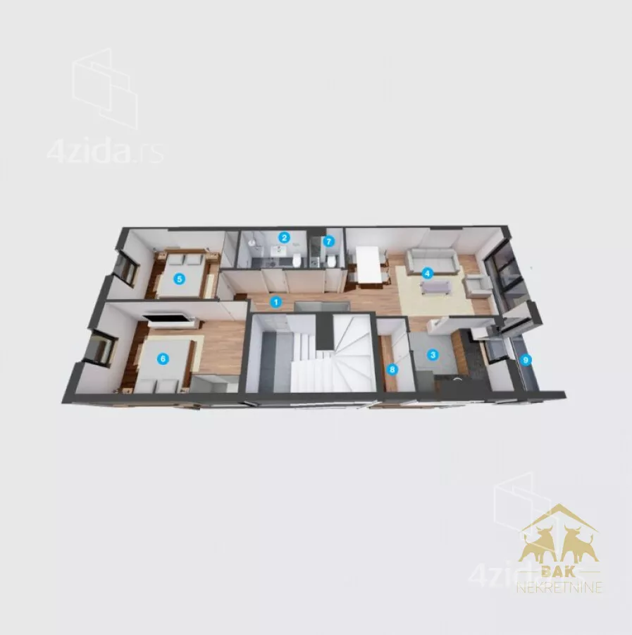 Trosoban stan | 4zida