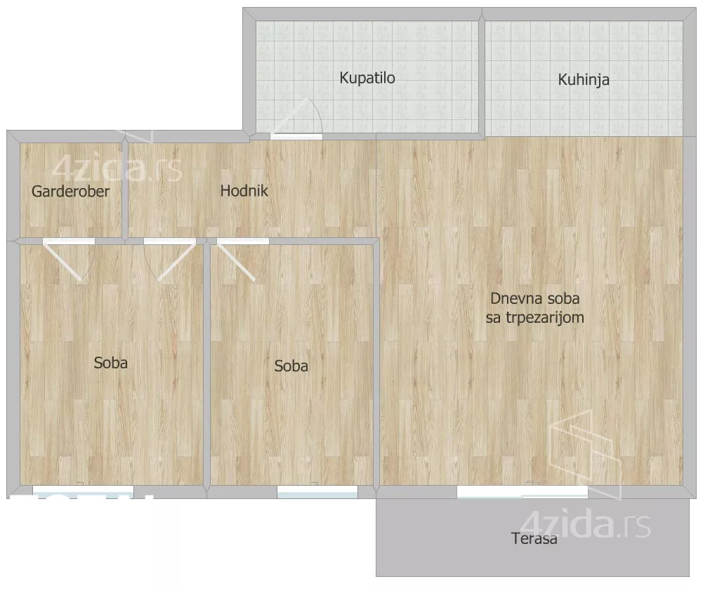 Trosoban stan | 4zida