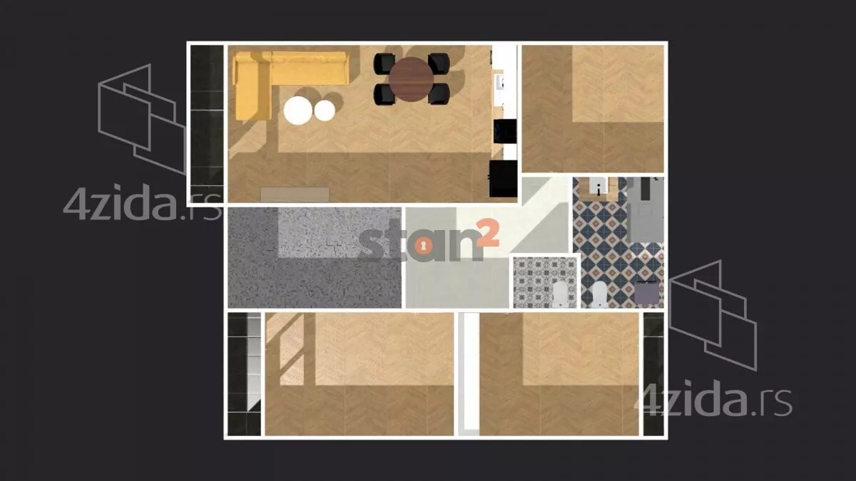 Troiposoban stan | 4zida