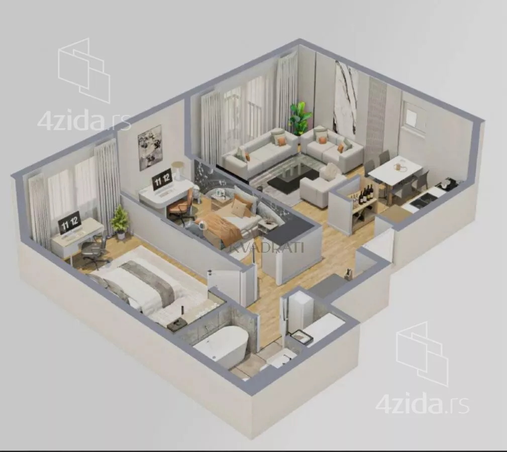 Trosoban stan | 4zida