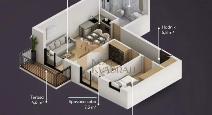 Trosoban stan | 4zida