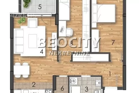 Trosoban stan | 4zida