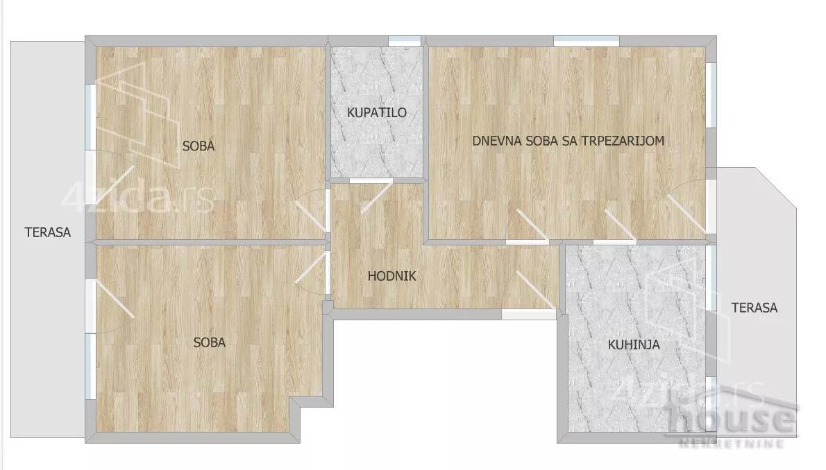 Trosoban stan | 4zida