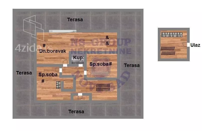Trosoban stan | 4zida