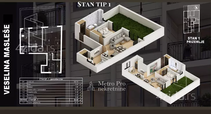 Dvoiposoban stan | 4zida