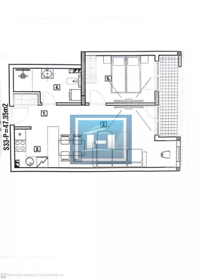 Jednoiposoban stan | 4zida