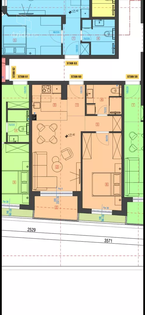 Dvosoban stan | 4zida