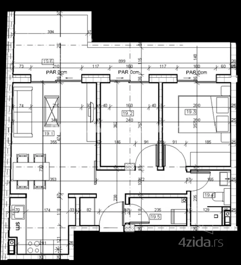Trosoban stan | 4zida