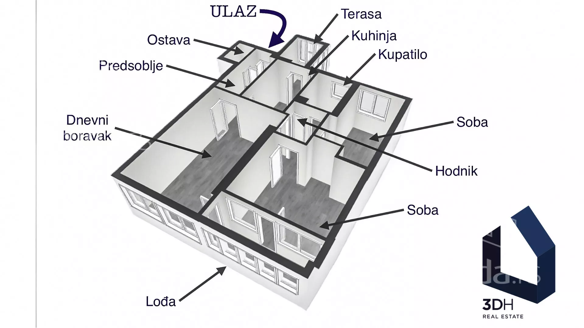 Trosoban stan | 4zida
