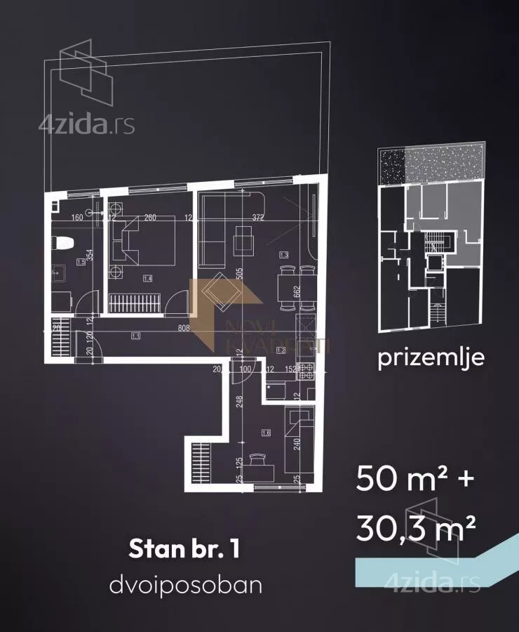 Trosoban stan | 4zida