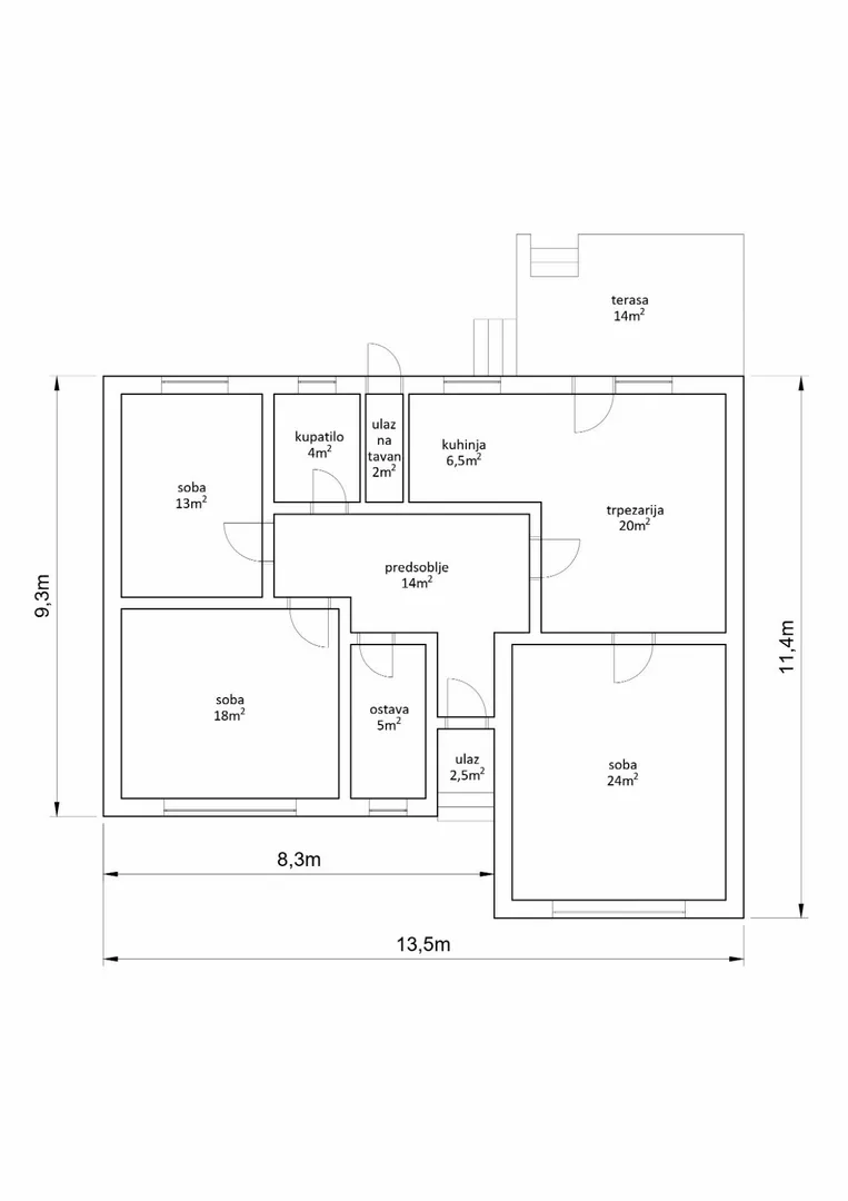 1-etažna kuća | 4zida