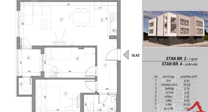 Trosoban stan | 4zida