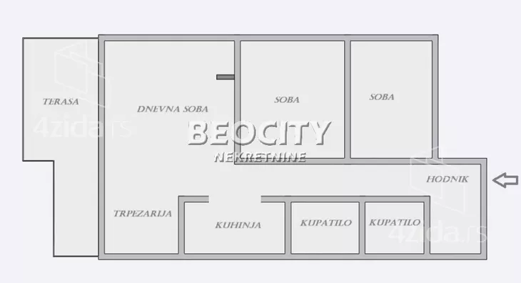 Troiposoban stan | 4zida