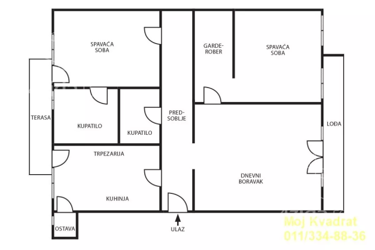 Trosoban stan | 4zida