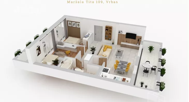 Trosoban stan | 4zida