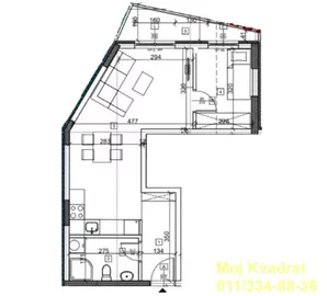 Učiteljsko Naselje, Zvezdara opština, Beograd, 1.5 stan | 4zida.rs