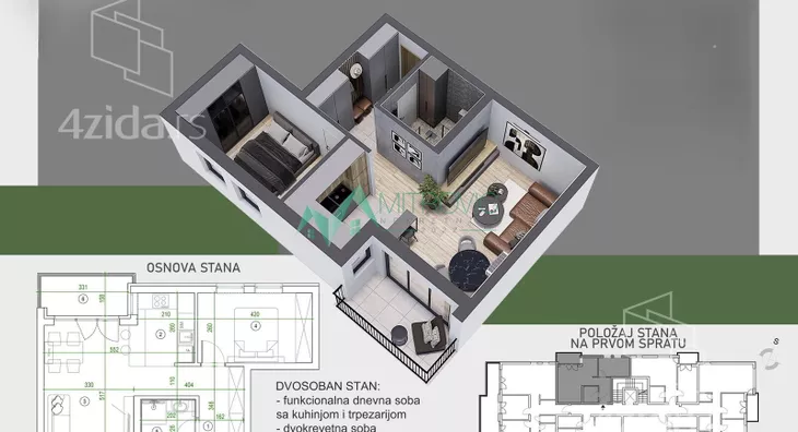 Dvosoban stan | 4zida