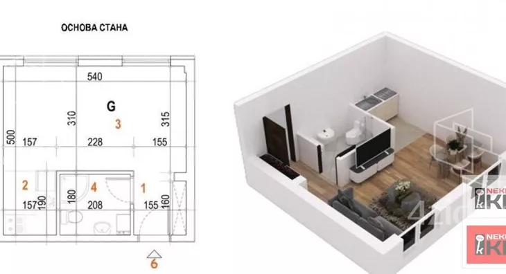 Garsonjera | 4zida