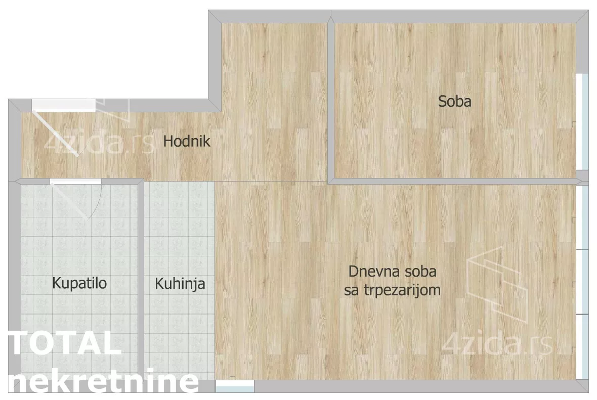 Jednoiposoban stan | 4zida