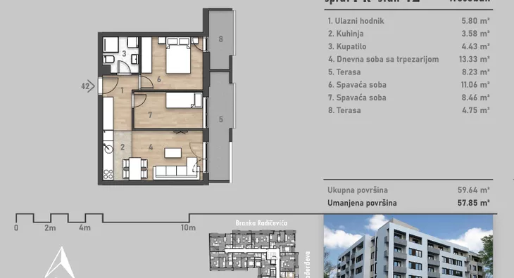 Dvoiposoban stan | 4zida