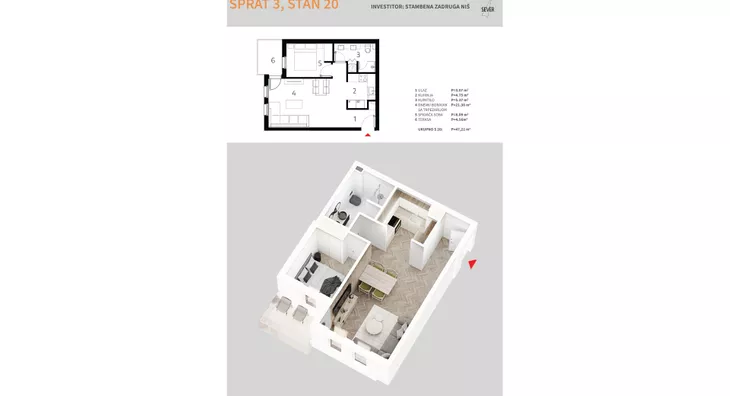 Jednoiposoban stan | 4zida