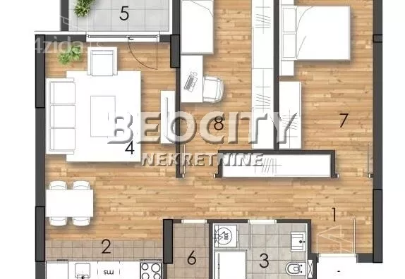 Trosoban stan | 4zida