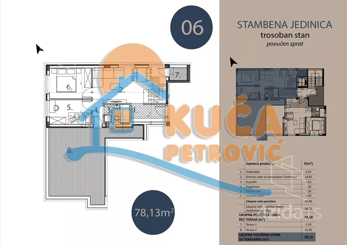 Trosoban stan | 4zida