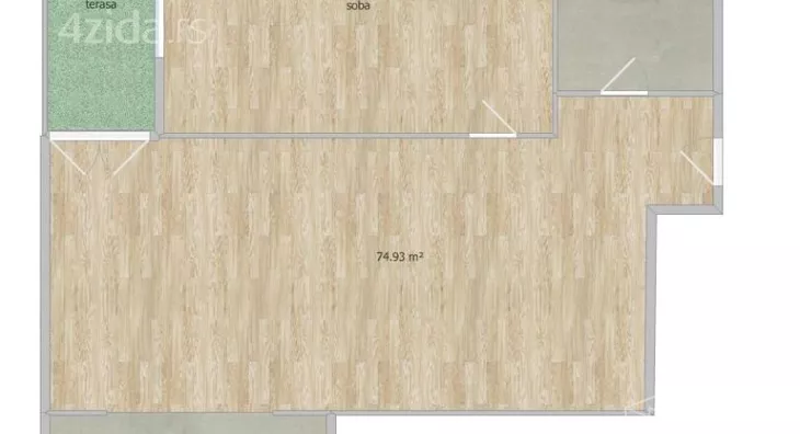 Jednoiposoban stan | 4zida