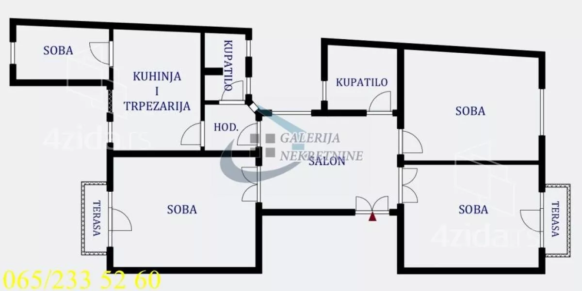 Četvoroiposoban stan | 4zida