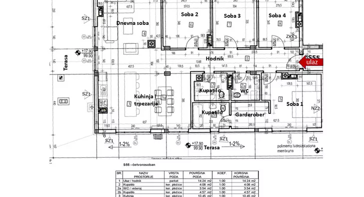 Četvoroiposoban stan | 4zida