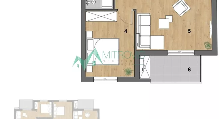 Dvosoban stan | 4zida