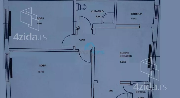Trosoban stan | 4zida