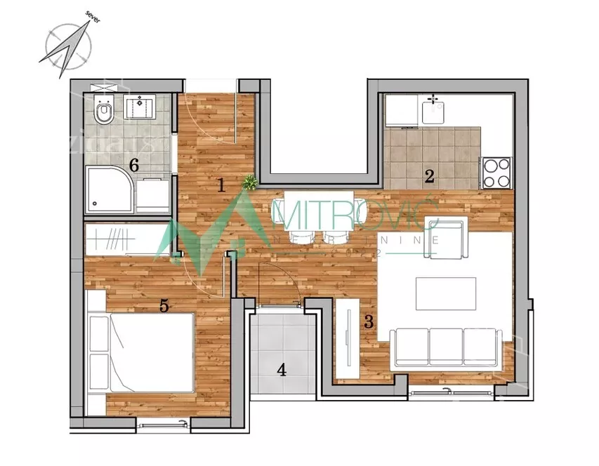 Dvosoban stan | 4zida