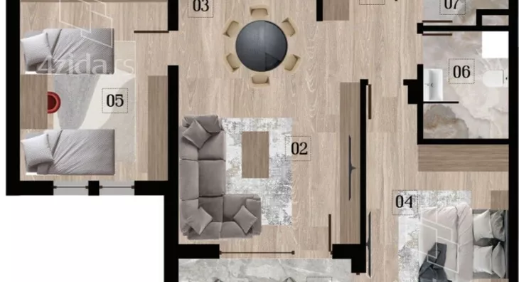 Trosoban stan | 4zida