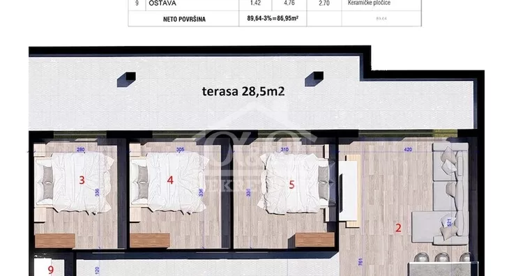 Jednoiposoban stan | 4zida