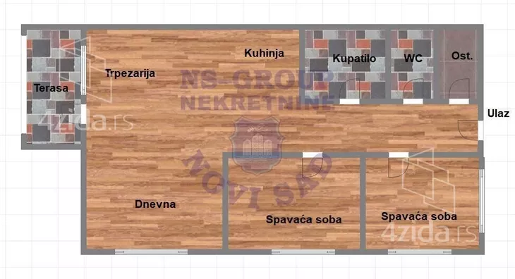 Trosoban stan | 4zida