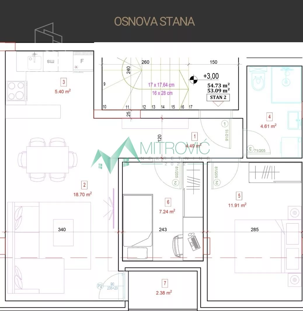 Trosoban stan | 4zida