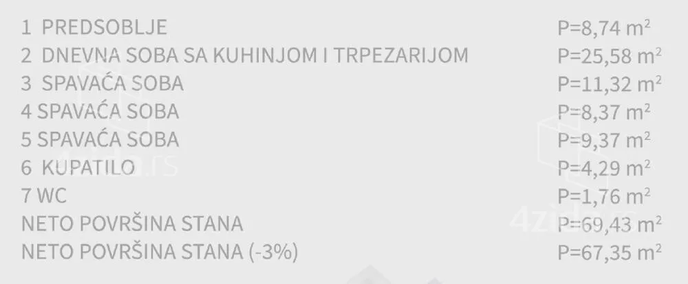 Troiposoban stan | 4zida