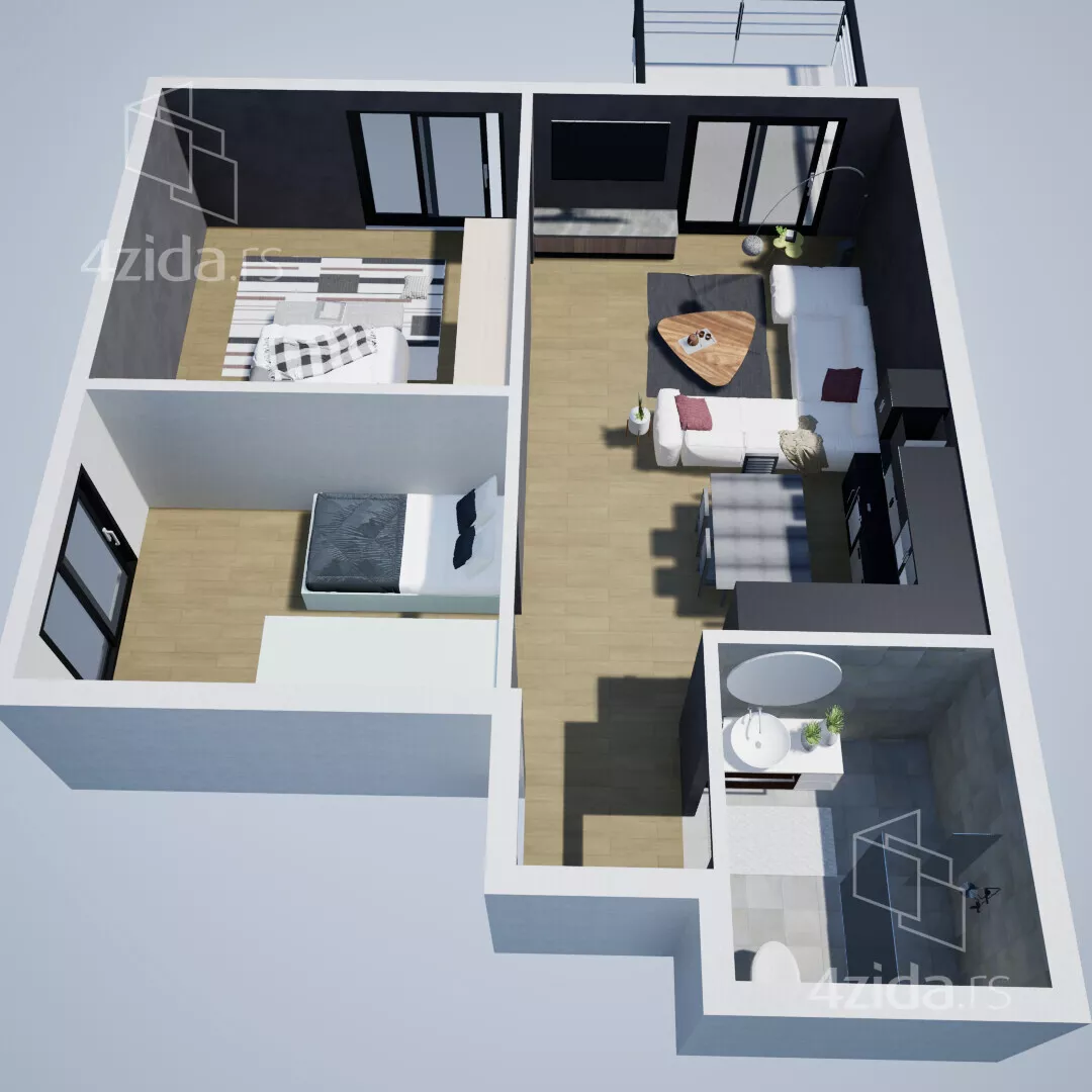 Dvoiposoban stan | 4zida