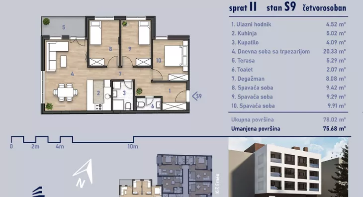 Četvorosoban | 4zida