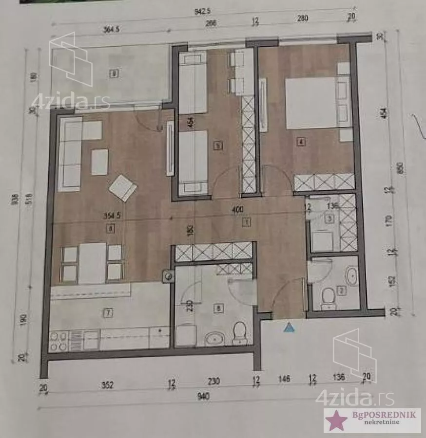 Trosoban stan | 4zida