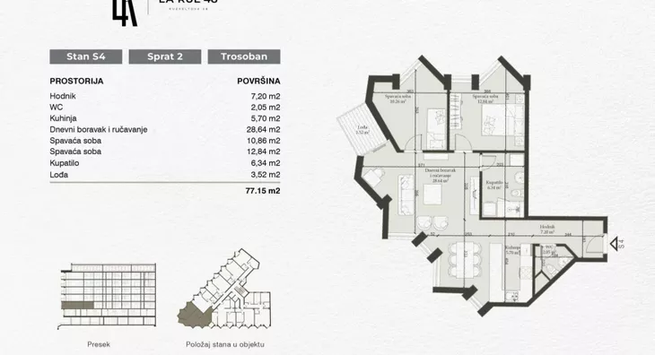 Trosoban stan | 4zida