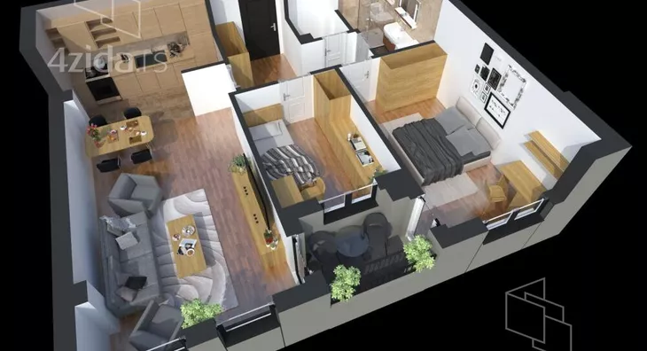 Dvoiposoban stan | 4zida