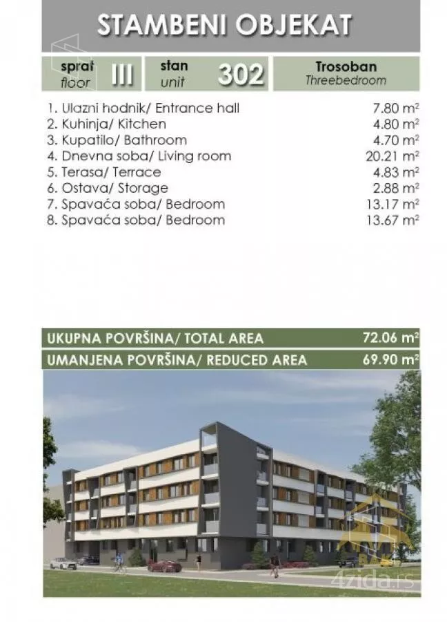 Trosoban stan | 4zida