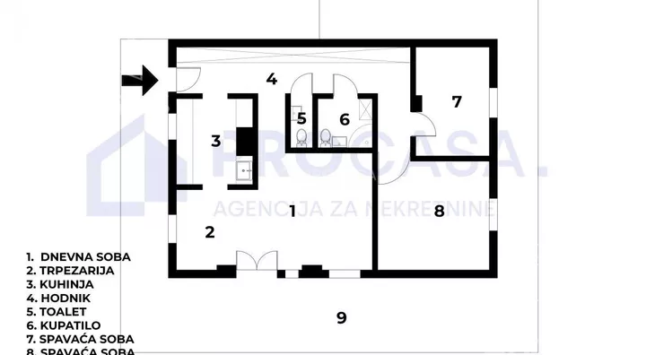 Trosoban stan | 4zida
