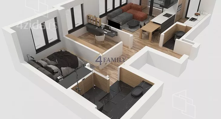 Trosoban stan | 4zida