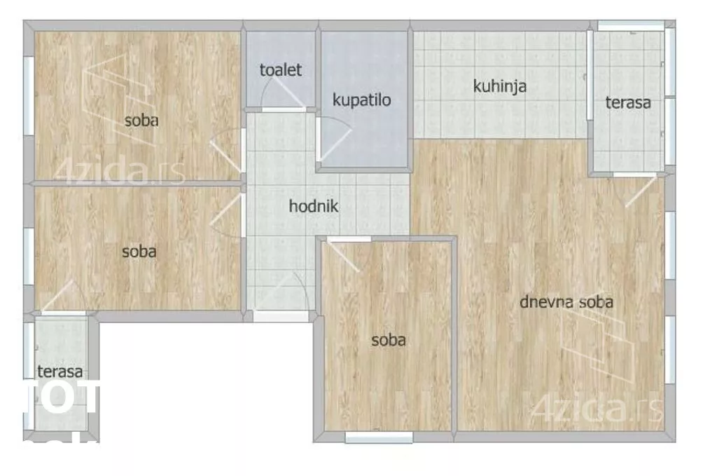 Troiposoban stan | 4zida
